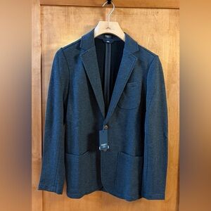 Faherty Inlet Knit Blazer Men's S Small Black Sky Melange